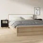 Two black bedside tables 40x35x50 cm by vidaXL, Nightstands - Ref: Foro24-821797, Price: 62,47 €, Discount: %