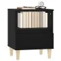 Two black bedside tables 40x35x50 cm by vidaXL, Nightstands - Ref: Foro24-821797, Price: 62,47 €, Discount: %