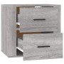 Sonoma grauer Wand-Nachttisch 50x36x47 cm von vidaXL, Schließfächer und Lagerschränke - Ref: Foro24-816862, Preis: 57,60 €, R...