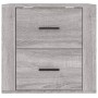 Sonoma grauer Wand-Nachttisch 50x36x47 cm von vidaXL, Schließfächer und Lagerschränke - Ref: Foro24-816862, Preis: 57,60 €, R...