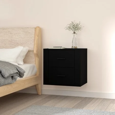 Schwarzer Wand-Nachttisch 50x36x47 cm von vidaXL, Schließfächer und Lagerschränke - Ref: Foro24-816857, Preis: 40,39 €, Rabat...