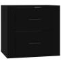 Schwarzer Wand-Nachttisch 50x36x47 cm von vidaXL, Schließfächer und Lagerschränke - Ref: Foro24-816857, Preis: 47,99 €, Rabat...