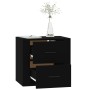 Schwarzer Wand-Nachttisch 50x36x47 cm von vidaXL, Schließfächer und Lagerschränke - Ref: Foro24-816857, Preis: 47,99 €, Rabat...