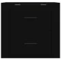 Mesita de noche de pared negro 50x36x47 cm de vidaXL, Taquillas y armarios de almacenamiento - Ref: Foro24-816857, Precio: 47...