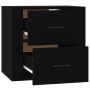 Schwarzer Wand-Nachttisch 50x36x47 cm von vidaXL, Schließfächer und Lagerschränke - Ref: Foro24-816857, Preis: 47,99 €, Rabat...