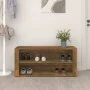 Mueble zapatero madera contrachapada roble ahumado 100x35x45 cm de vidaXL, Zapateros y organizadores de calzado - Ref: Foro24...
