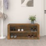 Schuhschrank aus geräucherter Eichen-Sperrholzplatte, 100x35x45 cm. von vidaXL, Schuhregale und Schuhorganisatoren - Ref: For...
