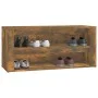 Mueble zapatero madera contrachapada roble ahumado 100x35x45 cm de vidaXL, Zapateros y organizadores de calzado - Ref: Foro24...