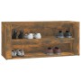 Schuhschrank aus geräucherter Eichen-Sperrholzplatte, 100x35x45 cm. von vidaXL, Schuhregale und Schuhorganisatoren - Ref: For...