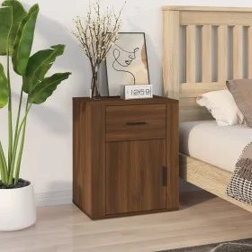 Nachttisch aus braunem Eichensperrholz, 50 x 36 x 60 cm von vidaXL, Nachttische - Ref: Foro24-816727, Preis: 58,54 €, Rabatt: %