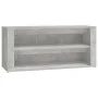 Mueble zapatero madera contrachapada gris hormigón 100x35x45 cm de vidaXL, Zapateros y organizadores de calzado - Ref: Foro24...