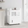Küchenwagen aus weißem Sperrholz 60x45x80 cm von vidaXL, Küchen- und Speisewagen - Ref: Foro24-816824, Preis: 75,82 €, Rabatt: %