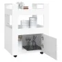 Küchenwagen aus weißem Sperrholz 60x45x80 cm von vidaXL, Küchen- und Speisewagen - Ref: Foro24-816824, Preis: 75,82 €, Rabatt: %
