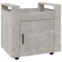 Schreibtischwagen aus betongrauem Sperrholz, 60 x 45 x 60 cm von vidaXL, Küchen - und Speisenwagen - Ref: Foro24-816612, Prei...
