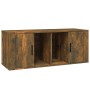Mueble para TV madera contrachapada roble ahumado 100x35x40 cm de vidaXL, Muebles TV - Ref: Foro24-816805, Precio: 76,11 €, D...
