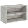 Mueble zapatero madera contrachapada gris hormigón 75x35x45 cm by vidaXL, Shoe racks and shoe organizers - Ref: Foro24-816900...