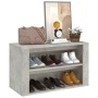 Mueble zapatero madera contrachapada gris hormigón 75x35x45 cm by vidaXL, Shoe racks and shoe organizers - Ref: Foro24-816900...
