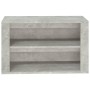 Mueble zapatero madera contrachapada gris hormigón 75x35x45 cm by vidaXL, Shoe racks and shoe organizers - Ref: Foro24-816900...