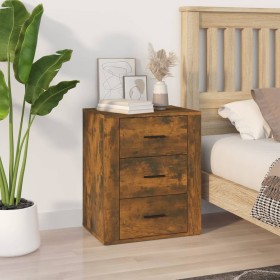 Nachttisch aus geräuchertem Eichensperrholz, 50 x 36 x 60 cm von vidaXL, Nachttische - Ref: Foro24-816717, Preis: 53,98 €, Ra...
