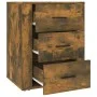 Nachttisch aus geräuchertem Eichensperrholz, 50 x 36 x 60 cm von vidaXL, Nachttische - Ref: Foro24-816717, Preis: 53,42 €, Ra...