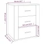 Nachttisch aus geräuchertem Eichensperrholz, 50 x 36 x 60 cm von vidaXL, Nachttische - Ref: Foro24-816717, Preis: 53,42 €, Ra...