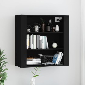 Schwarzer Wandschrank aus Sperrholz, 80 x 33 x 80 cm von vidaXL, Sideboards - Ref: Foro24-816593, Preis: 61,33 €, Rabatt: %