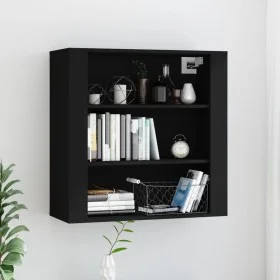 Schwarzer Wandschrank aus Sperrholz, 80 x 33 x 80 cm von vidaXL, Sideboards - Ref: Foro24-816593, Preis: 60,50 €, Rabatt: %