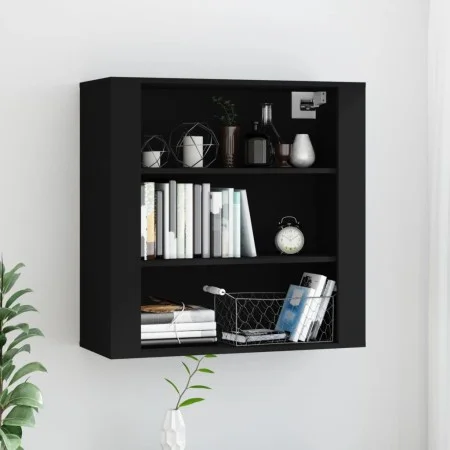 Schwarzer Wandschrank aus Sperrholz, 80 x 33 x 80 cm von vidaXL, Sideboards - Ref: Foro24-816593, Preis: 60,50 €, Rabatt: %