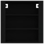 Armario de pared madera contrachapada negro 80x33x80 cm de vidaXL, Aparadores - Ref: Foro24-816593, Precio: 61,24 €
