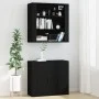 Schwarzer Wandschrank aus Sperrholz, 80 x 33 x 80 cm von vidaXL, Sideboards - Ref: Foro24-816593, Preis: 60,50 €, Rabatt: %