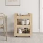 Carrito de cocina madera contrachapada color roble 60x45x80 cm de vidaXL, Carros de cocina y comedor - Ref: Foro24-816819, Pr...