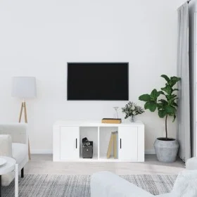 Mueble para TV madera contrachapada blanco 100x35x40 cm de vidaXL, Muebles TV - Ref: Foro24-816800, Precio: 45,11 €, Descuent...