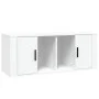Weißer TV-Schrank aus Sperrholz, 100 x 35 x 40 cm von vidaXL, TV-Möbel - Ref: Foro24-816800, Preis: 45,11 €, Rabatt: %