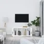 Weißer TV-Schrank aus Sperrholz, 100 x 35 x 40 cm von vidaXL, TV-Möbel - Ref: Foro24-816800, Preis: 45,11 €, Rabatt: %
