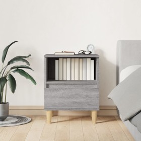 Mesita de noche gris Sonoma 40x35x50 cm de vidaXL, Mesitas de noche - Ref: Foro24-821806, Precio: 42,74 €, Descuento: %
