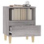 Mesita de noche gris Sonoma 40x35x50 cm de vidaXL, Mesitas de noche - Ref: Foro24-821806, Precio: 42,68 €, Descuento: %
