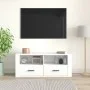 Glänzend weißer Sperrholz-TV-Schrank 100x35x40 cm von vidaXL, TV-Möbel - Ref: Foro24-816810, Preis: 67,54 €, Rabatt: %