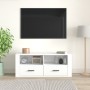 Glänzend weißer Sperrholz-TV-Schrank 100x35x40 cm von vidaXL, TV-Möbel - Ref: Foro24-816810, Preis: 68,28 €, Rabatt: %