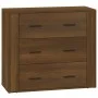 Sideboard aus braunem Eichensperrholz, 80 x 33 x 70 cm von vidaXL, Sideboards - Ref: Foro24-816583, Preis: 85,55 €, Rabatt: %