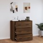 Sideboard aus braunem Eichensperrholz, 80 x 33 x 70 cm von vidaXL, Sideboards - Ref: Foro24-816583, Preis: 89,12 €, Rabatt: %