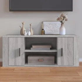 Mueble de TV madera contrachapada gris Sonoma 100x35x40 cm de vidaXL, Muebles TV - Ref: Foro24-823097, Precio: 55,76 €, Descu...