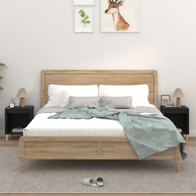 Nachttische 2 Einheiten schwarz 40x35x50 cm von vidaXL, Nachttische - Ref: Foro24-821861, Preis: 42,40 €, Rabatt: %