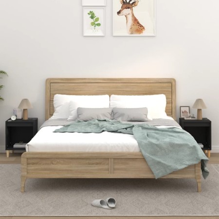 Nightstands 2 units black 40x35x50 cm by vidaXL, Nightstands - Ref: Foro24-821861, Price: 42,47 €, Discount: %