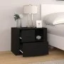 Mesita de noche madera contrachapada negro 60x36x45 cm de vidaXL, Mesitas de noche - Ref: Foro24-816737, Precio: 58,52 €, Des...