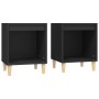 Nightstands 2 units black 40x35x50 cm by vidaXL, Nightstands - Ref: Foro24-821861, Price: 42,47 €, Discount: %