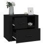 Mesita de noche madera contrachapada negro 60x36x45 cm de vidaXL, Mesitas de noche - Ref: Foro24-816737, Precio: 59,28 €, Des...