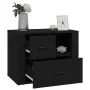 Mesita de noche madera contrachapada negro 60x36x45 cm de vidaXL, Mesitas de noche - Ref: Foro24-816737, Precio: 58,52 €, Des...