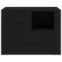 Mesita de noche madera contrachapada negro 60x36x45 cm de vidaXL, Mesitas de noche - Ref: Foro24-816737, Precio: 58,52 €, Des...