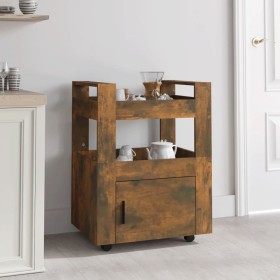Smoked oak plywood kitchen cart 60x45x80cm by vidaXL, Kitchen and dining carts - Ref: Foro24-816829, Price: 55,94 €, Discount: %