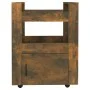 Küchenwagen aus geräuchertem Eichensperrholz 60x45x80cm von vidaXL, Küchen- und Speisewagen - Ref: Foro24-816829, Preis: 55,3...